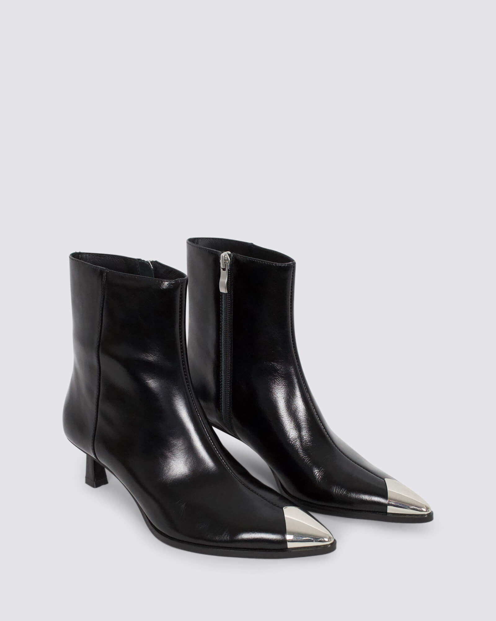 NICKS ANKLE BOOTS BLACK LEATHER