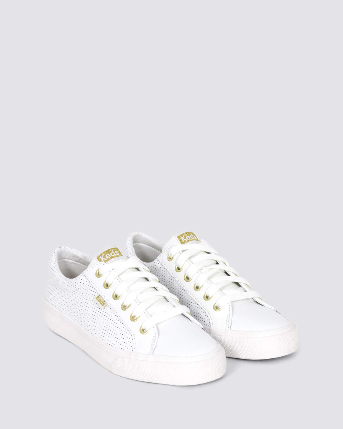 Ked Jump Kick White Gold Womens Sneakers Andrea Biani