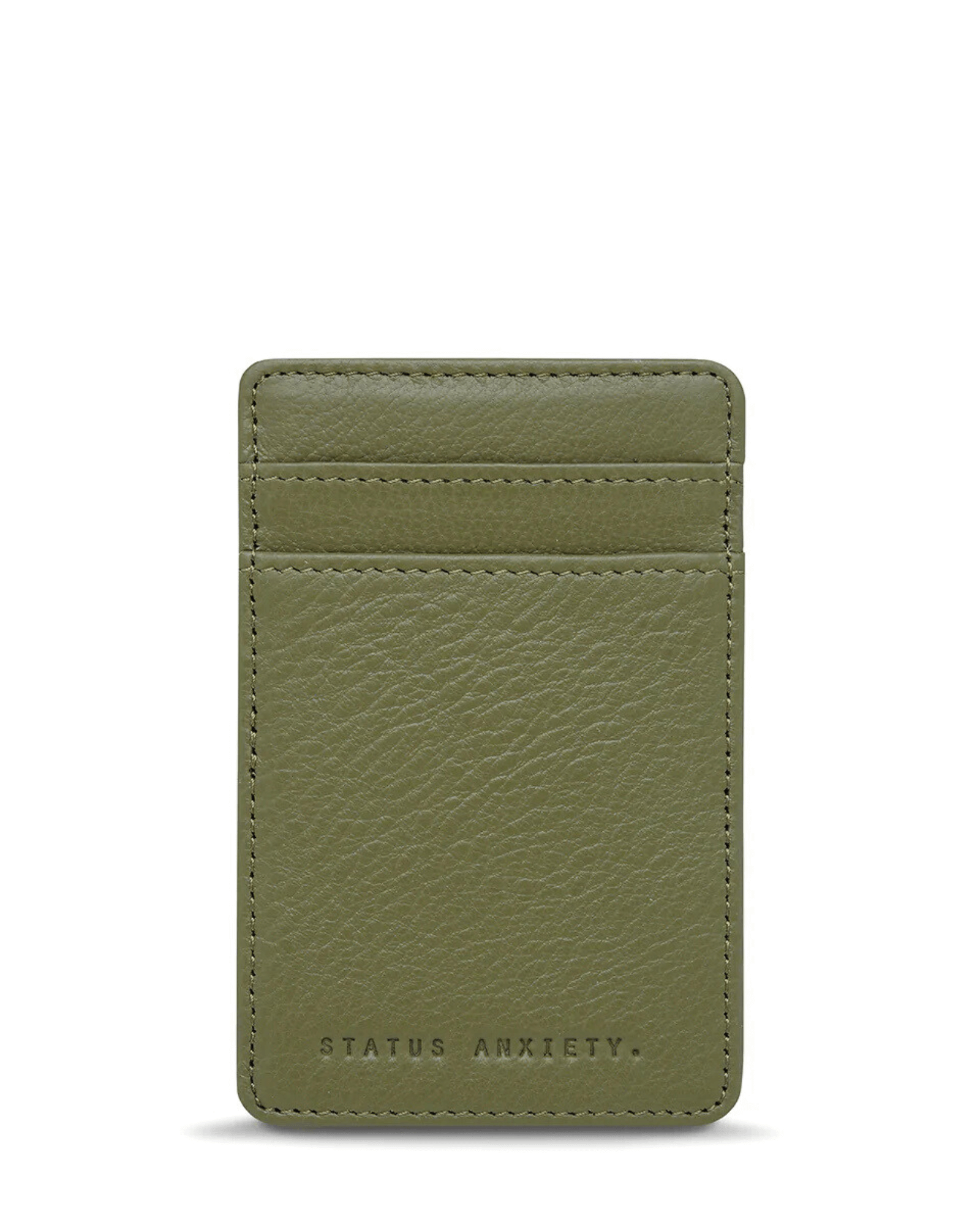 FLIP WALLET KHAKI LEATHER