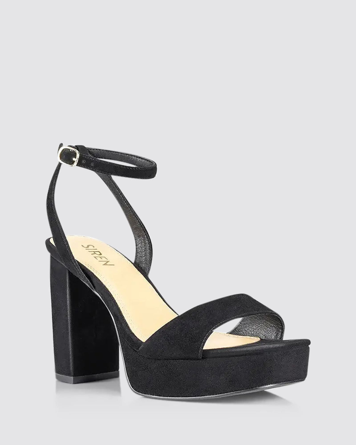 Theresa Suede Platform Sandal | Block Heels